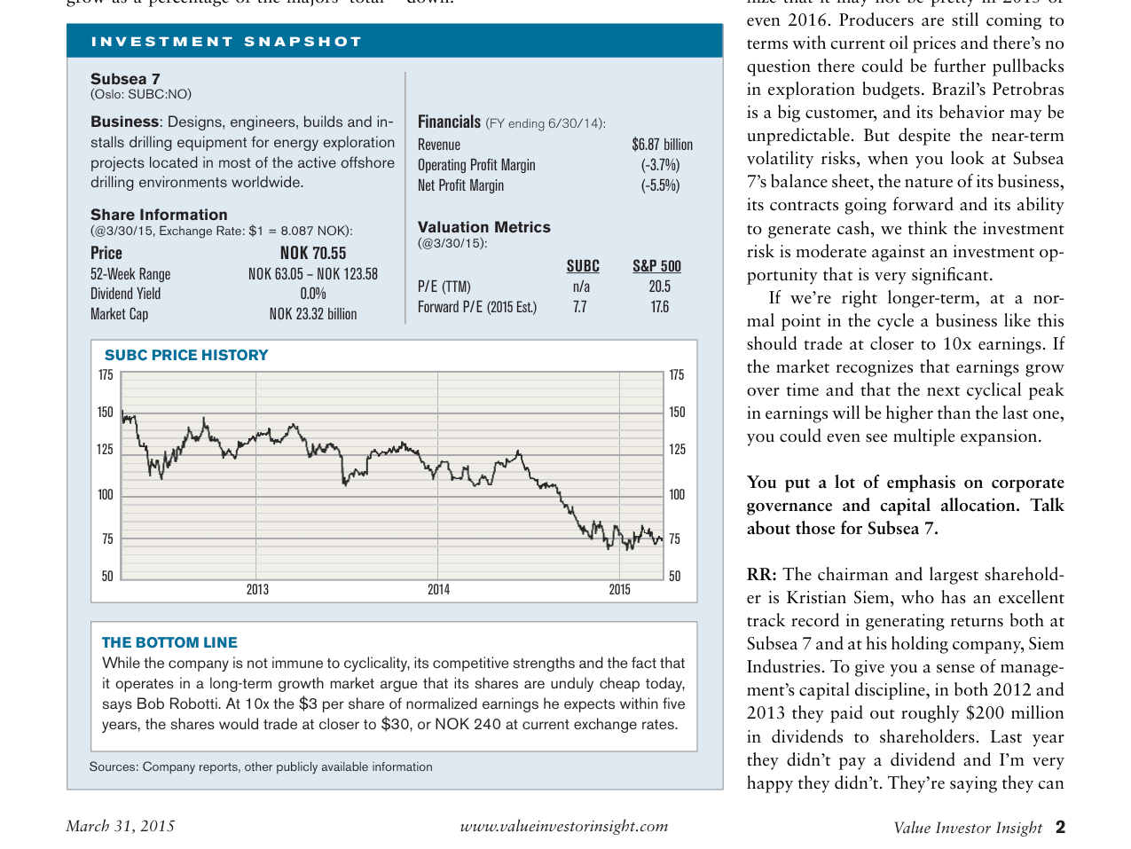 Financials